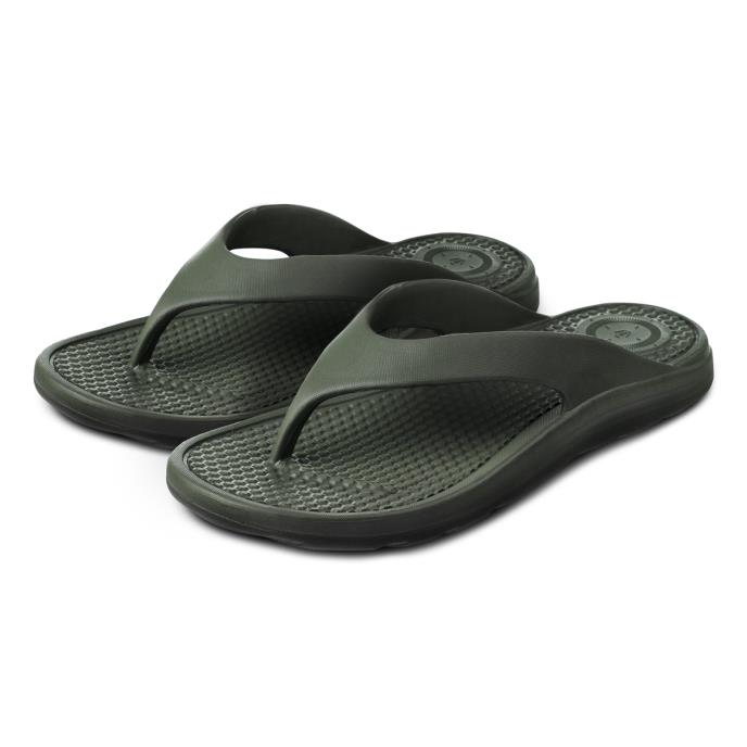 totes® SOLBOUNCE Mens Toe Post Loden Extra Image 1